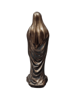 Imagem da Nossa Senhora de Lourdes com Acabamento em Bronze 8,5 cm