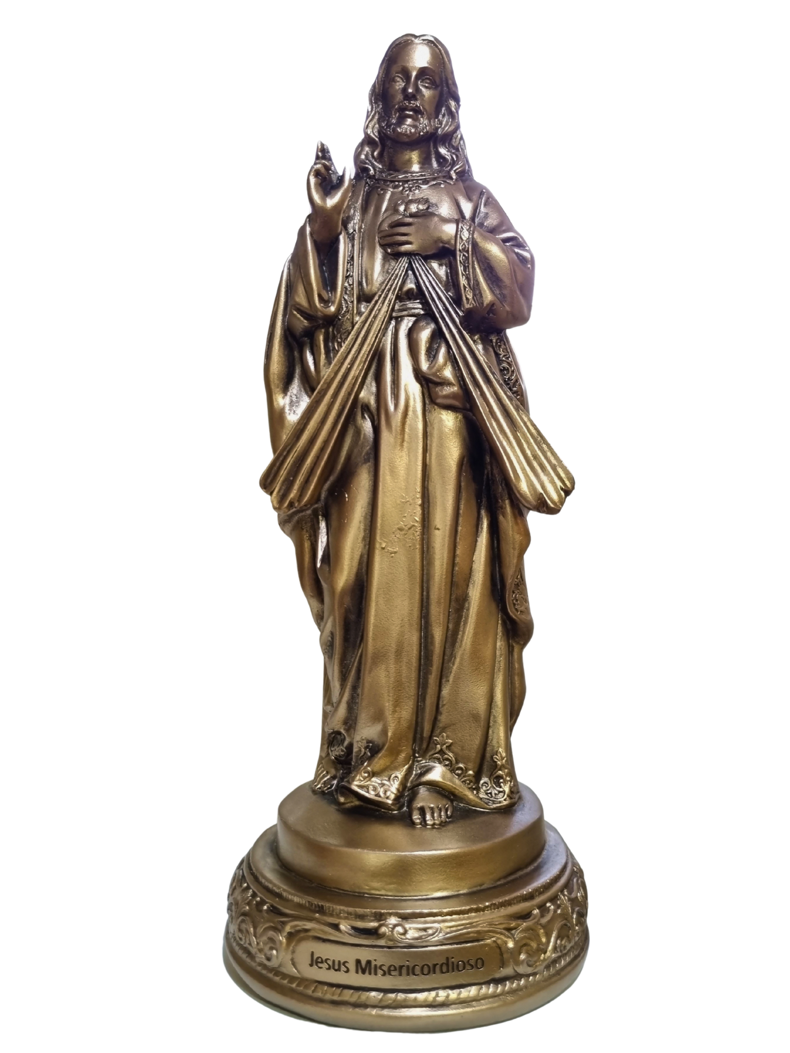 Imagem do Jesus Misericordioso em Resina 30 cm