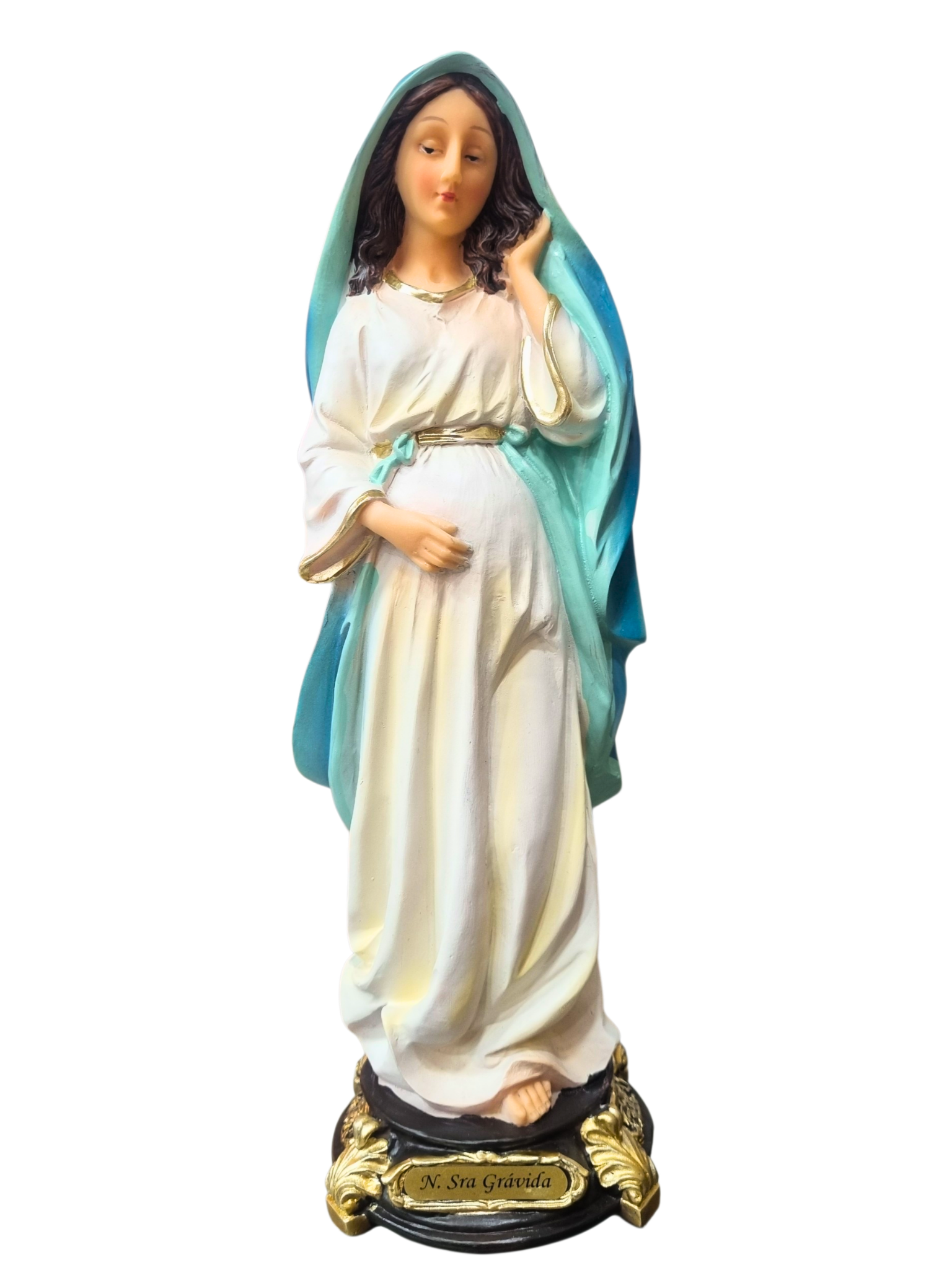 Imagem de Nossa Senhora Grávida em Resina 32 cm