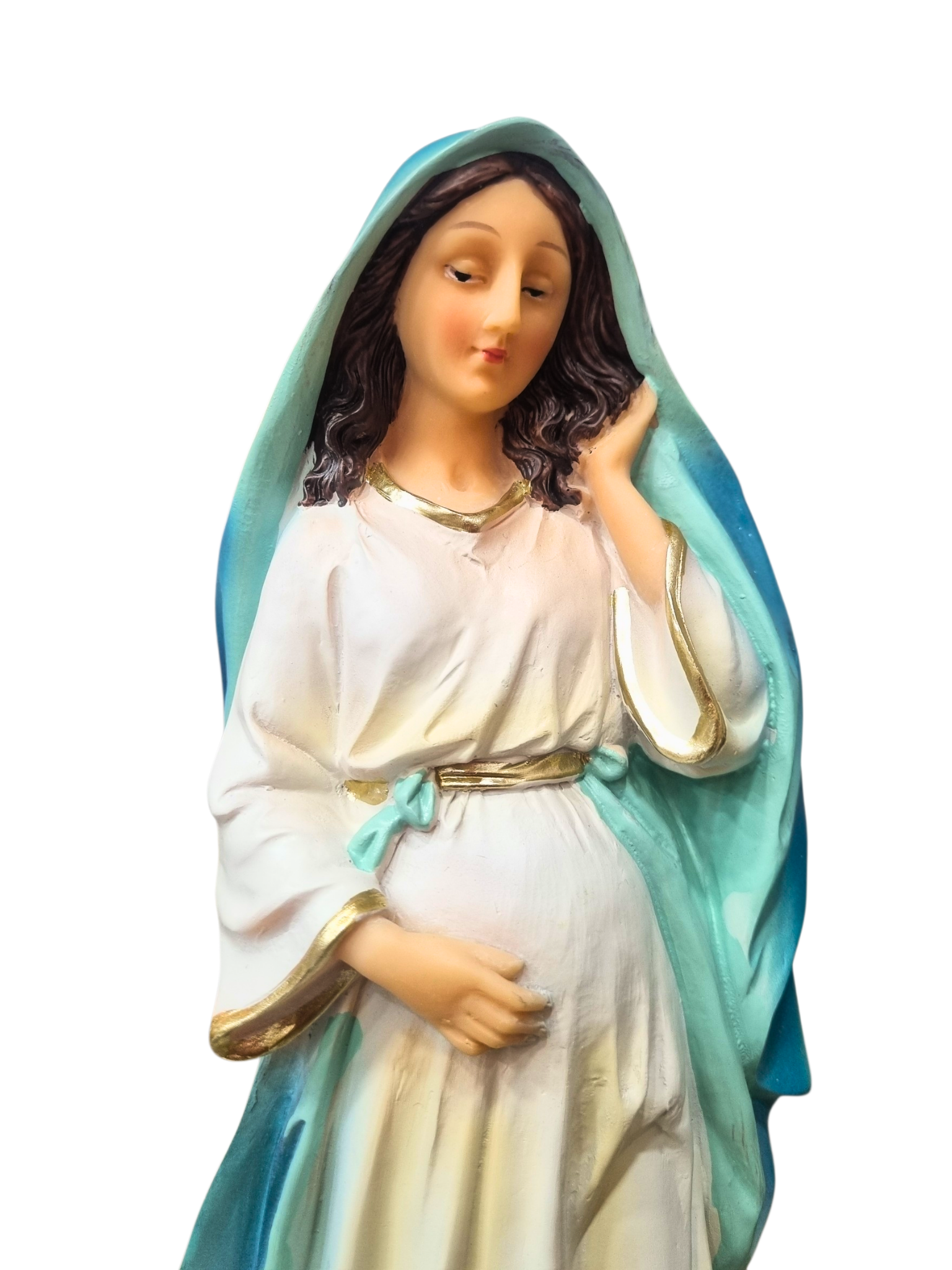 Imagem de Nossa Senhora Grávida em Resina 32 cm