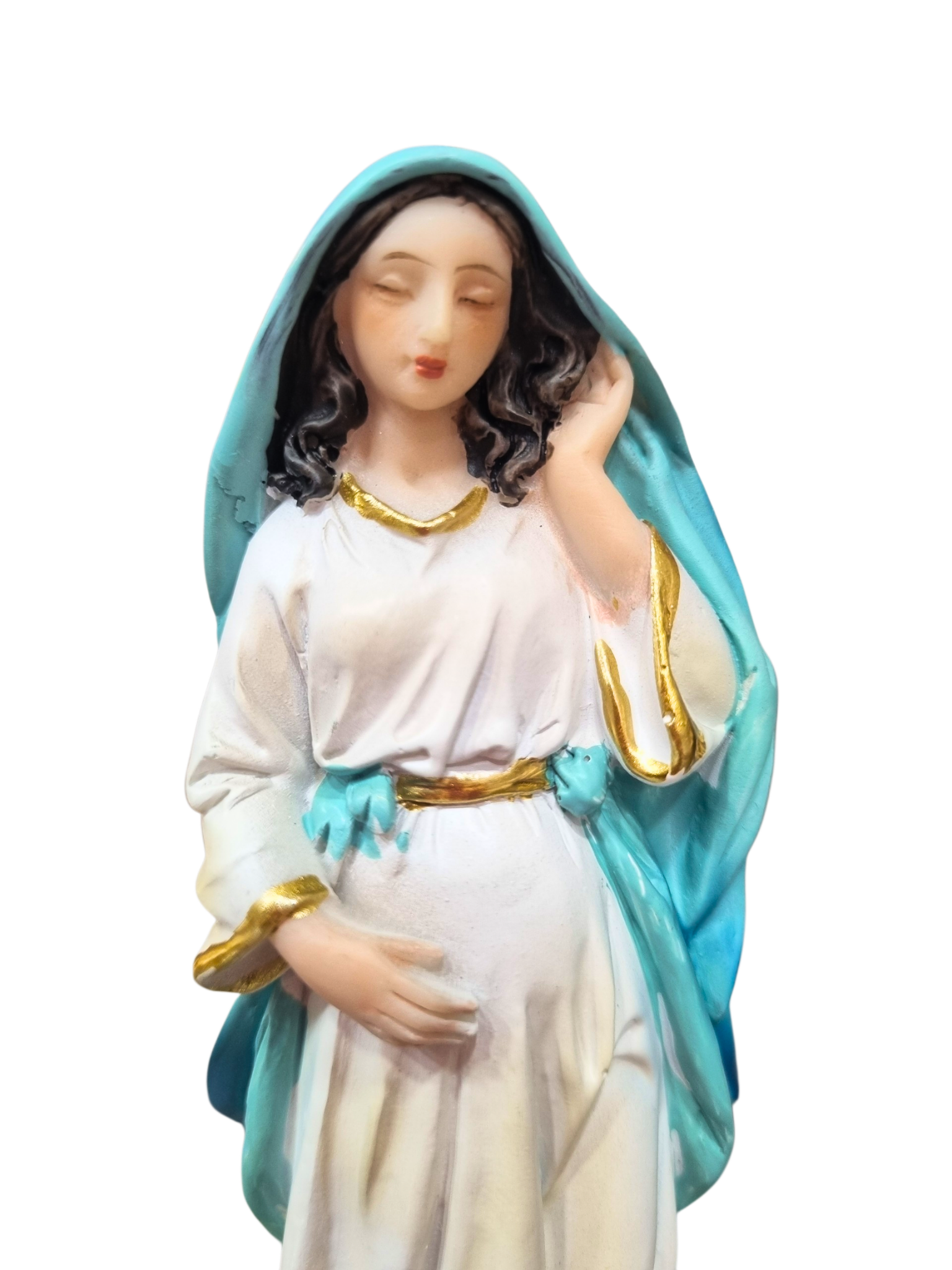 Imagem de Nossa Senhora Grávida em Resina 12,5 cm