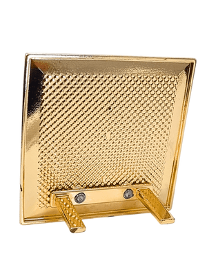 Adorno Dourado de Nossa Senhora de La Salette 9 cm-TerraCotta Arte Sacra