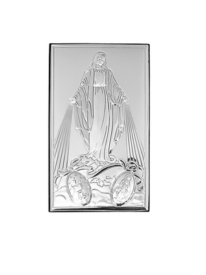 Adorno Italiano Nossa Senhora das Graças em Prata 6,5 (L) x 11 cm (A)-TerraCotta Arte Sacra