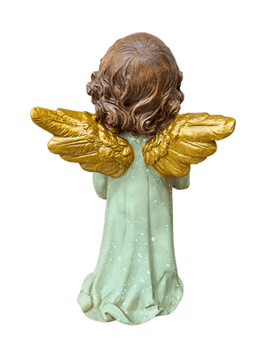 Anjo com Bíblia em Resina 18 cm-TerraCotta Arte Sacra