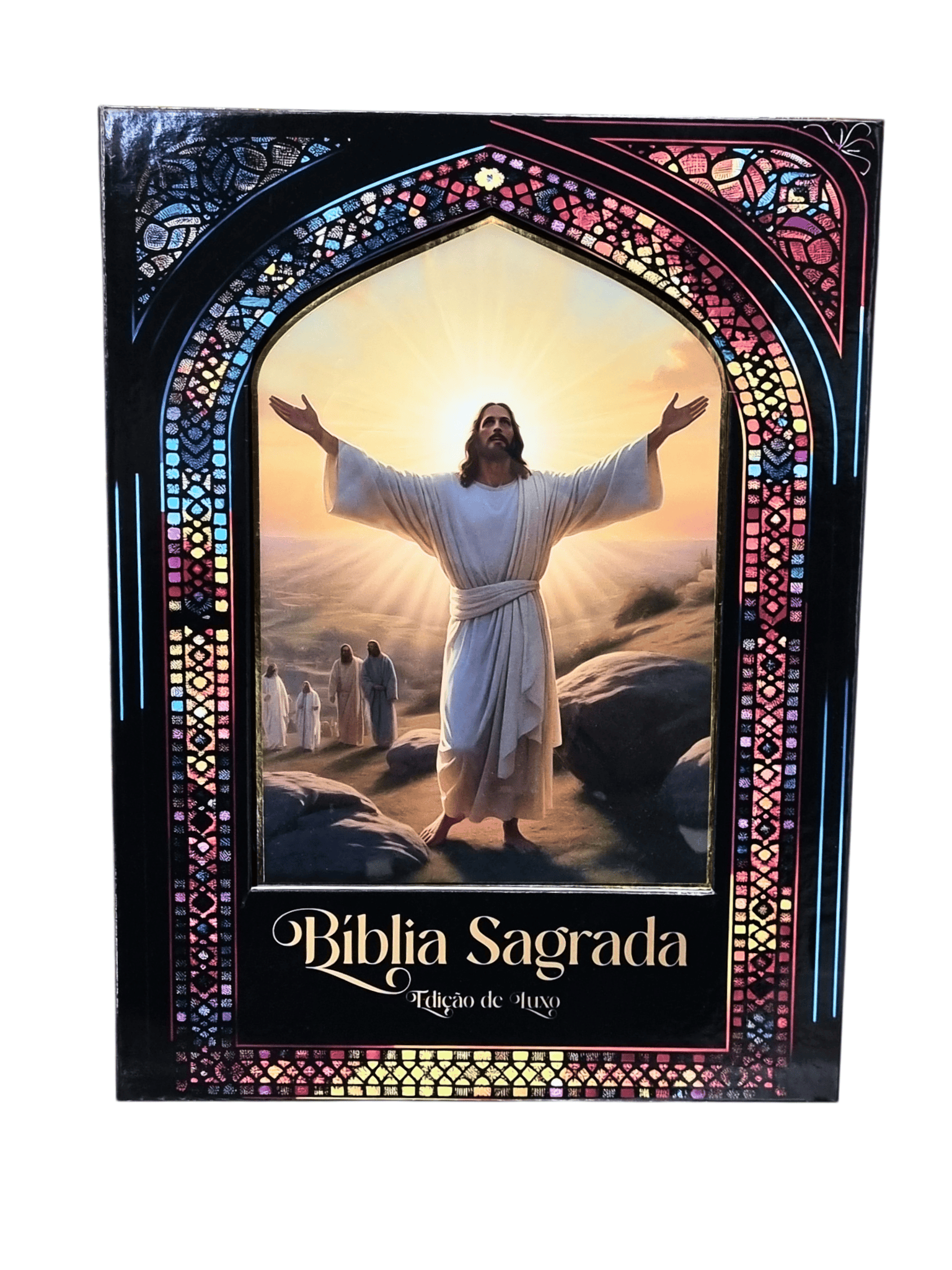 Bíblia Sagrada Ilustrada Edição Premium Jesus Vinde a Mim-TerraCotta Arte Sacra