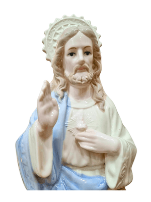 Busto do Sagrado Coração de Jesus em Porcelana 25 cm-TerraCotta Arte Sacra