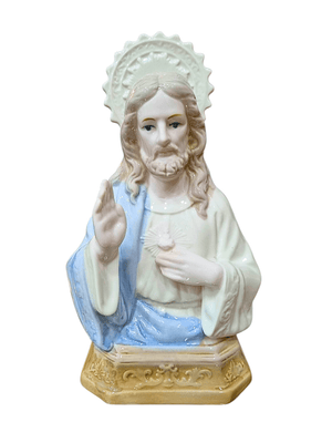 Busto do Sagrado Coração de Jesus em Porcelana 25 cm-TerraCotta Arte Sacra