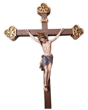 Crucifixo Italiano Com Ponteira 41 cm-TerraCotta Arte Sacra
