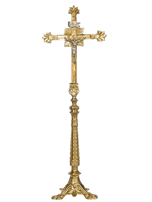 Crucifixo de Mesa Banhado à Ouro 58 cm-TerraCotta Arte Sacra