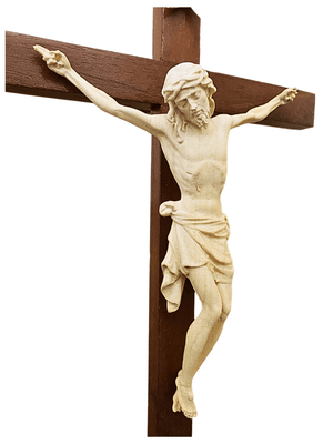 Crucifixo em Madeira com Pedestal 40 cm-TerraCotta Arte Sacra