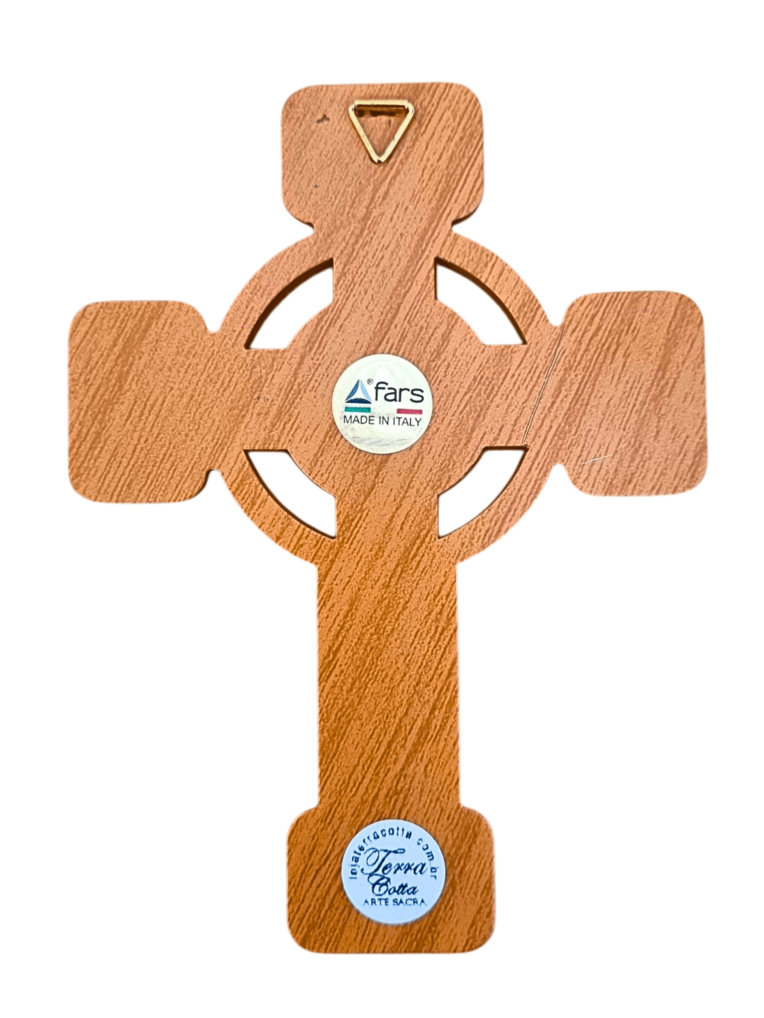 Cruz Italiana Jesus Bom Pastor-TerraCotta Arte Sacra