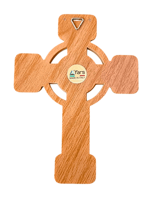 Cruz Italiana em Madeira Primeira Comunhão-TerraCotta Arte Sacra