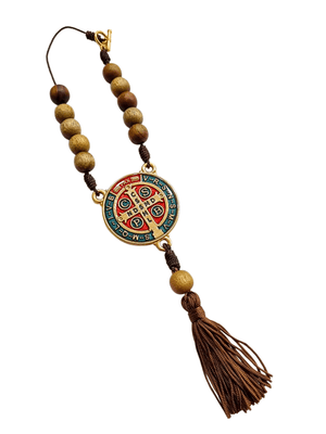 Dezena São Bento de Madeira de Imbuia-TerraCotta Arte Sacra