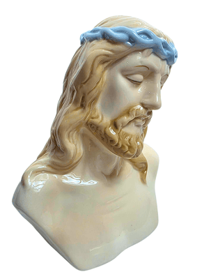 Face de Jesus em Porcelana 16 cm-TerraCotta Arte Sacra
