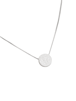 Gargantilha Medalha de São Bento em Madrepérola com Corrente em Prata de Lei 925-TerraCotta Arte Sacra