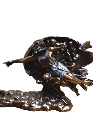 Genesis Criação de Adão em Bronze 11 x 25 cm-TerraCotta Arte Sacra