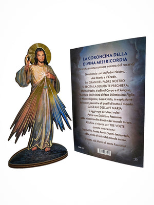 Imagem Italiana Bidimensional Jesus Misericordioso-TerraCotta Arte Sacra