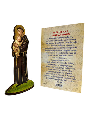 Imagem Italiana Bidimensional de Santos Antônio-TerraCotta Arte Sacra