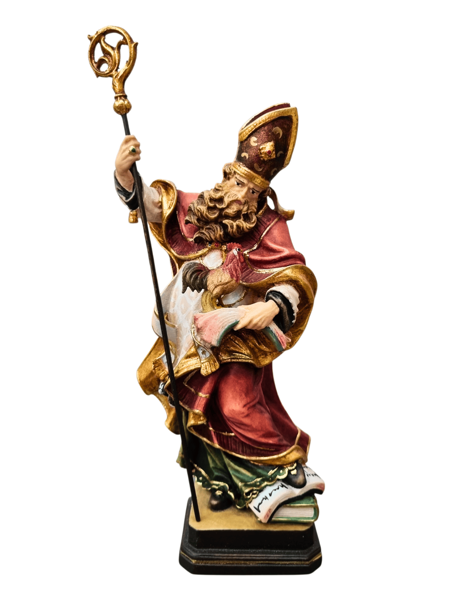 Imagem Italiana de São Valentin em Madeira-TerraCotta Arte Sacra