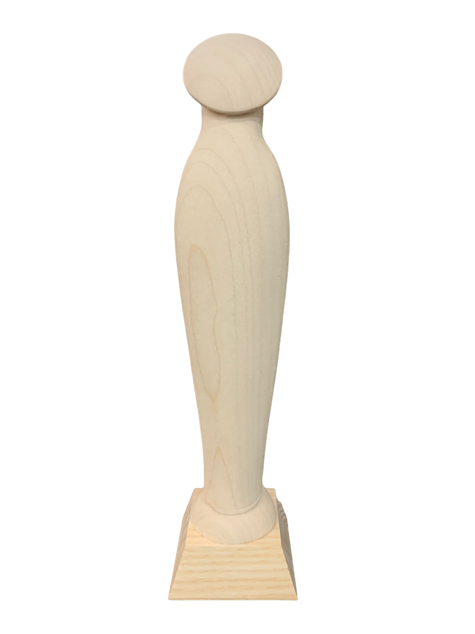 Imagem Italiana em Madeira Nossa Senhora do Silêncio 23 cm-TerraCotta Arte Sacra