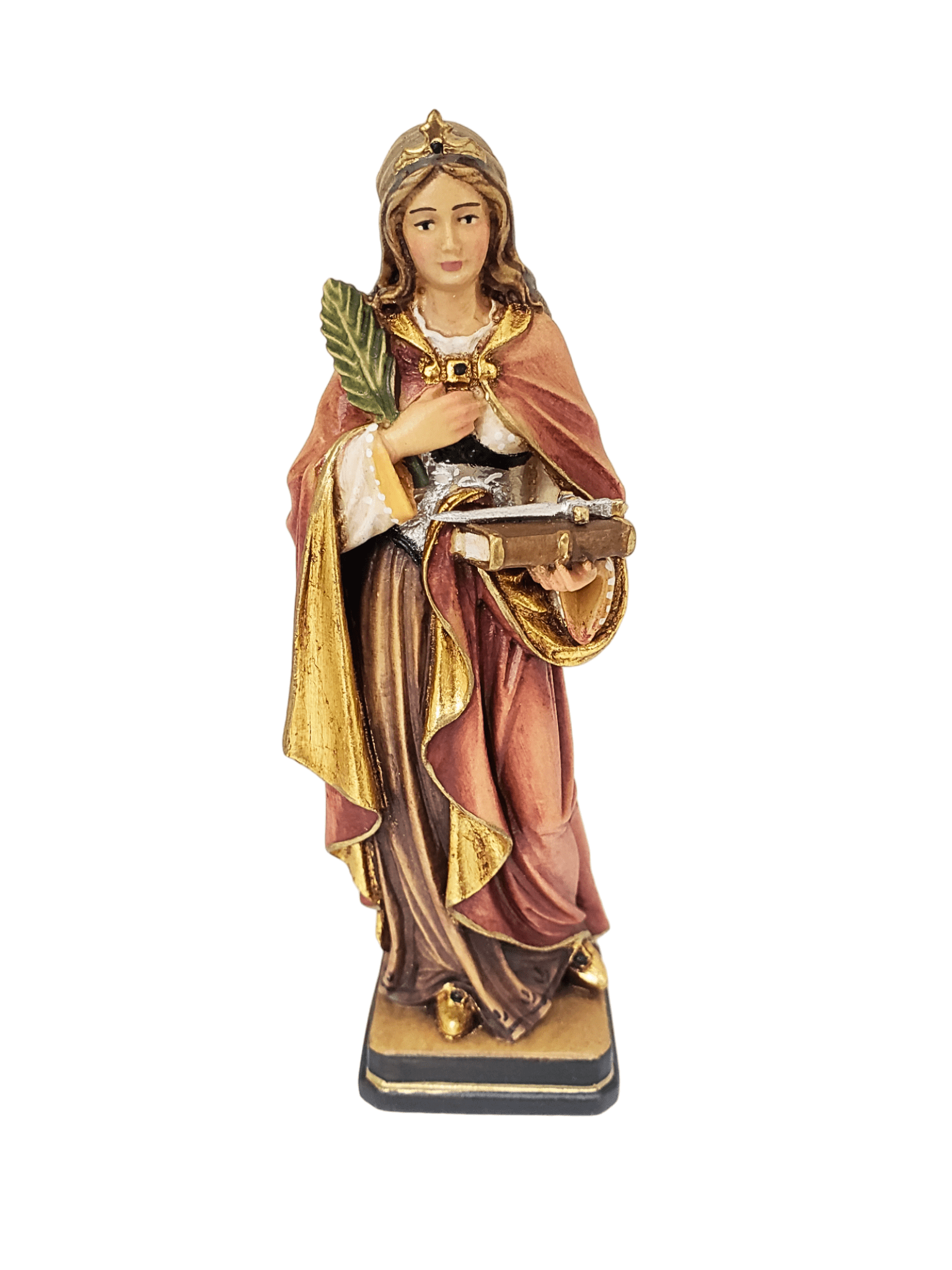 Imagem Italiana em Madeira Santa Sophia 15 cm-TerraCotta Arte Sacra
