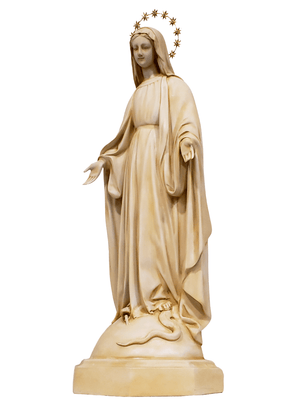 Imagem Nossa Senhora das Graças de Pó de Mármore Marfin 65 cm-TerraCotta Arte Sacra