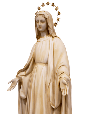 Imagem Nossa Senhora das Graças de Pó de Mármore Marfin 65 cm-TerraCotta Arte Sacra