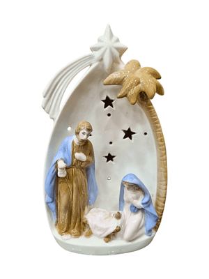 Imagem Sagrada Família em Porcelana 21 cm-TerraCotta Arte Sacra