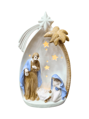 Imagem Sagrada Família em Porcelana 21 cm-TerraCotta Arte Sacra