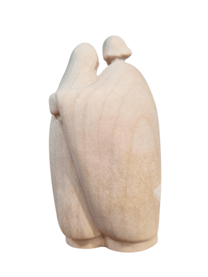 Imagem da Sagrada Família em Madeira Italiana Natural 12 cm-TerraCotta Arte Sacra