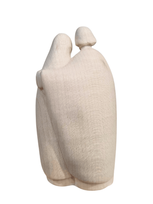 Imagem da Sagrada Família em Madeira Italiana Natural 18 cm-TerraCotta Arte Sacra