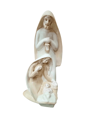 Imagem da Sagrada Família em Porcelana 20 cm-TerraCotta Arte Sacra