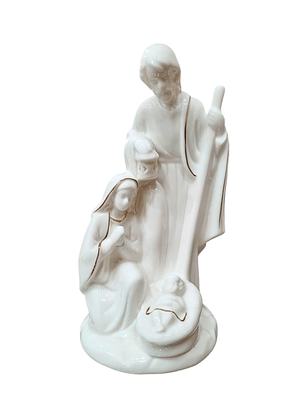 Imagem da Sagrada Família em Porcelana 25 cm-TerraCotta Arte Sacra