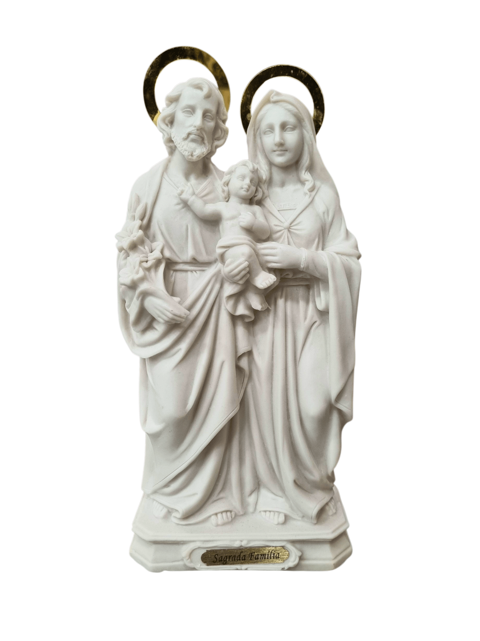 Imagem da Sagrada Família em resina 30 cm-TerraCotta Arte Sacra