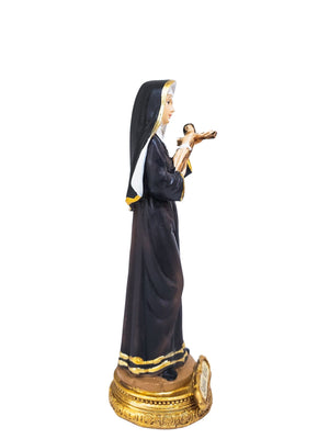 Imagem da Santa Rita em Resina 13 cm-TerraCotta Arte Sacra