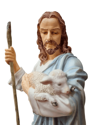 Imagem de Jesus Bom Pastor em Resina 28 cm-TerraCotta Arte Sacra
