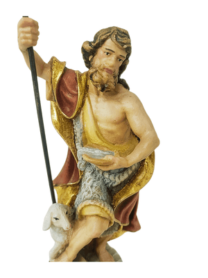 Imagem de Madeira Italiana São João Batista 15 cm-TerraCotta Arte Sacra