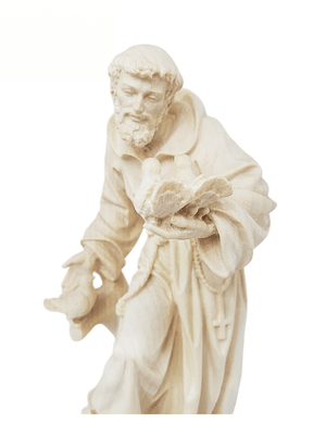 Imagem de Madeira Natural Italiana São Francisco 19 cm-TerraCotta Arte Sacra