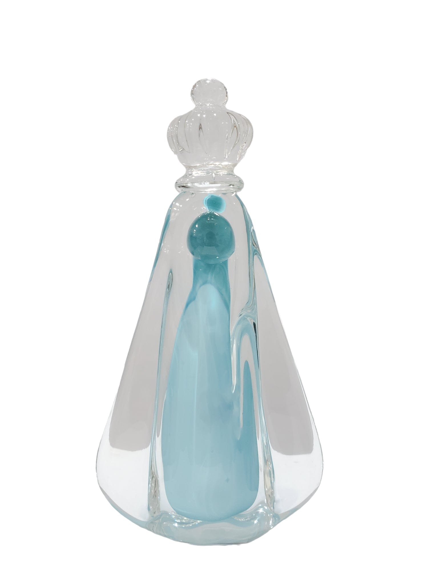 Imagem de Nossa Senhora Aparecida Turquesa de Cristal 22 cm-TerraCotta Arte Sacra