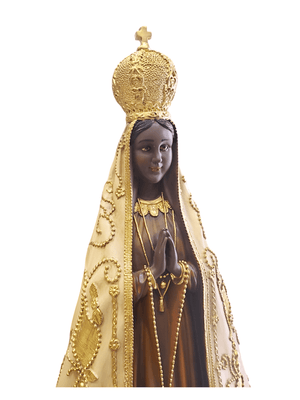Imagem de Nossa Senhora Aparecida com Manto Dourado 70 cm-TerraCotta Arte Sacra