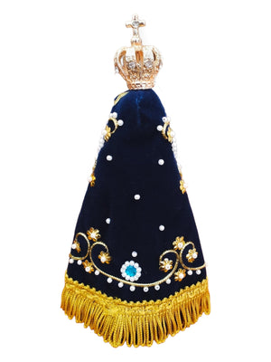 Imagem de Nossa Senhora Aparecida com Manto e Coroa 18 cm-TerraCotta Arte Sacra