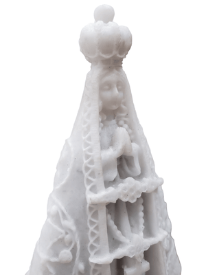 Imagem de Nossa Senhora Aparecida em Pó de Mármore 12 cm-TerraCotta Arte Sacra
