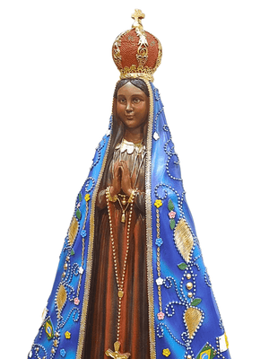 Imagem de Nossa Senhora Aparecida em Pó de Mármore 70 cm-TerraCotta Arte Sacra