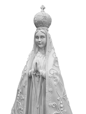 Imagem de Nossa Senhora Aparecida em Pó de Mármore 70 cm-TerraCotta Arte Sacra