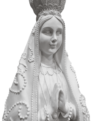 Imagem de Nossa Senhora Aparecida em Pó de Mármore 70 cm-TerraCotta Arte Sacra