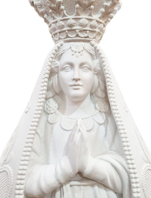 Imagem de Nossa Senhora Aparecida em Pó de Mármore 90 cm-TerraCotta Arte Sacra