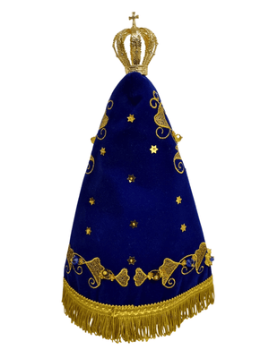Imagem de Nossa Senhora Aparecida em Pó de Mármore Manto Oficial 35 cm-TerraCotta Arte Sacra