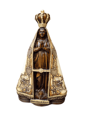 Imagem de Nossa Senhora Aparecida em Resina Cor Marfim 20 cm-TerraCotta Arte Sacra