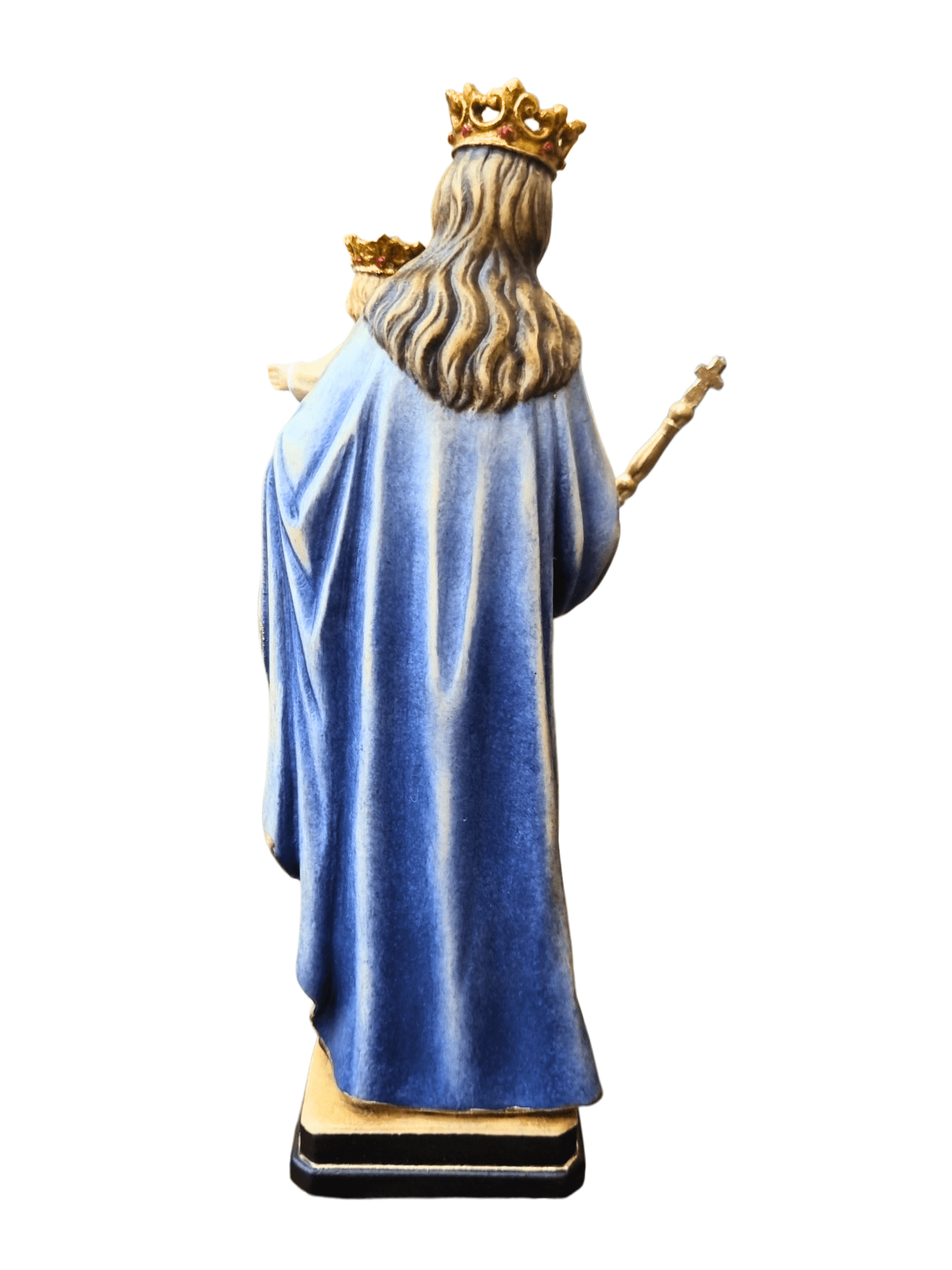 Imagem de Nossa Senhora Auxiliadora de Madeira Italiana 20 cm-TerraCotta Arte Sacra