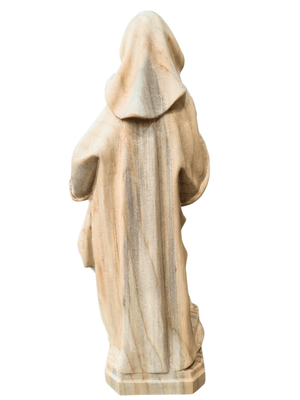 Imagem de Nossa Senhora Barroca em Madeira 30 cm-TerraCotta Arte Sacra